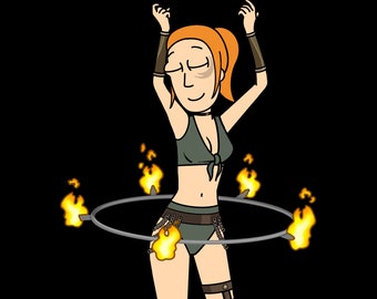Summer Flow Fan Art Sticker