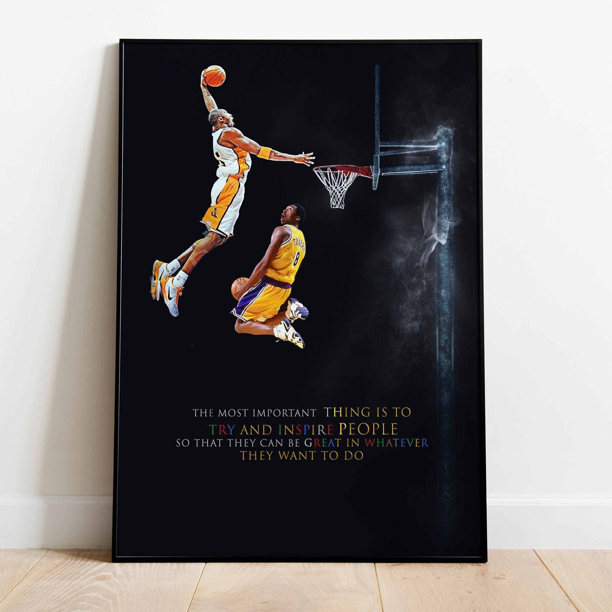 Kobe Bryant inspired poster Etsy