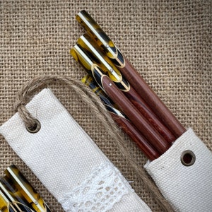 Engraved Rosewood Chopsticks with Amber Tip: Personalized Wedding Favor