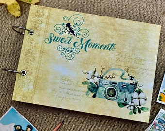 DIY Anniversary Scrapbook Album: Vintage Photo Album, Kraft Paper