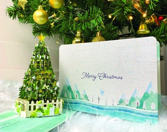 3D Christmas Tree Pop Up Card: Eco-Friendly Holiday Greeting