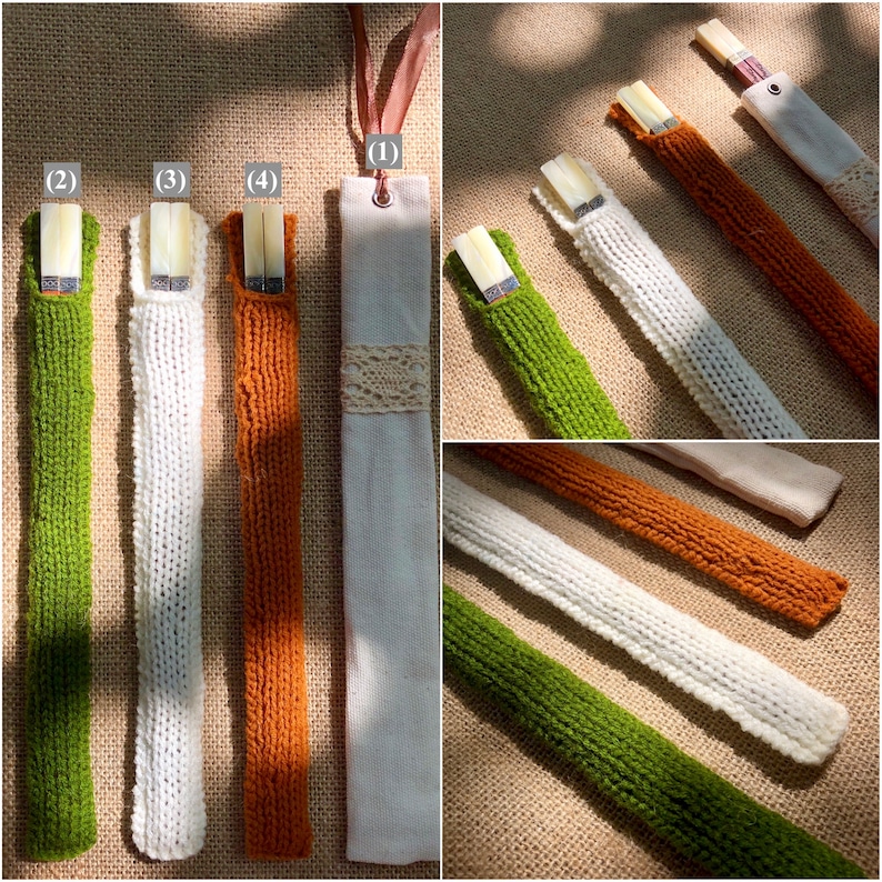 Personalized Rosewood Chopstick Set: Seashell Silver Tip, Hand-Knitted Pouch image 12