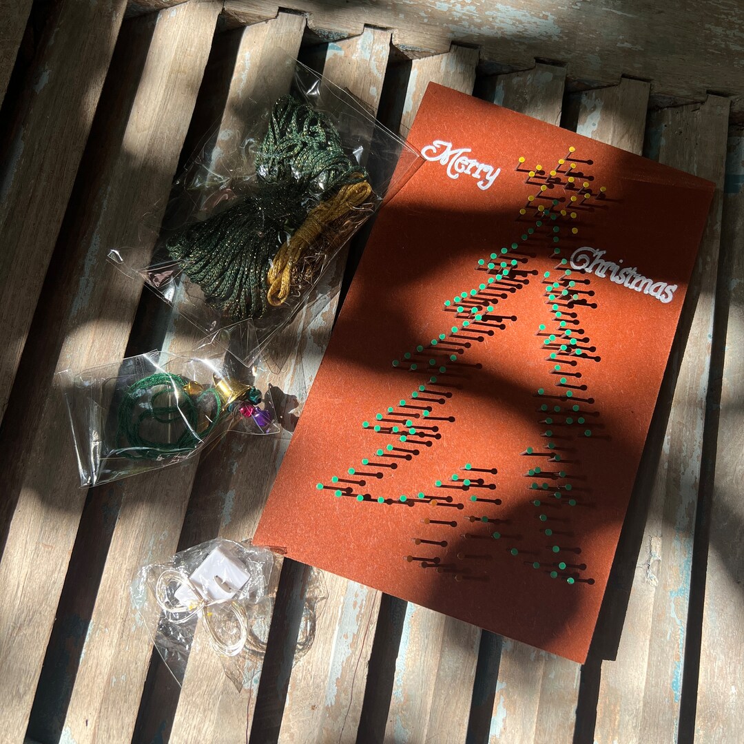 DIY Christmas Tree String Art Kit Complete Your Own Festive Etsy