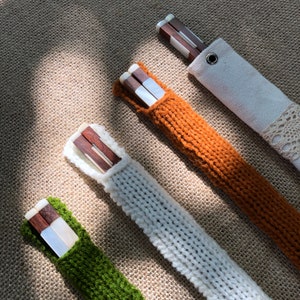 Gravierte Essstäbchen Perlmuttspitze mit Holzrest und gestrickter Hülse, japanische Essstäbchen, personalisierte Essstäbchen, Liebesgeschenke