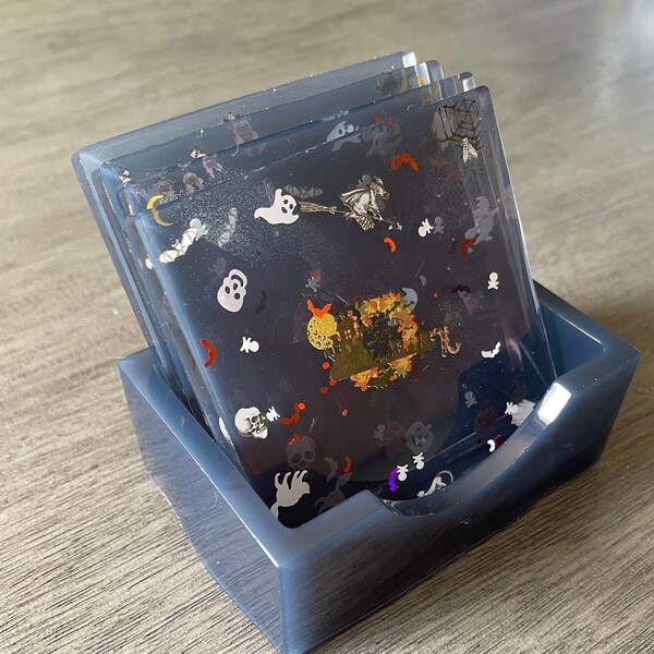 Resin Coasters Set Etsy