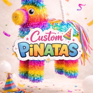 Piñata artesanal personalizada / Decoración de lujo para fiestas, pieza central para cumpleaños / Consulte los tiempos de procesamiento antes de realizar su pedido.