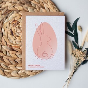 Cartolina di Pasqua 'Buona Pasqua' | Fine line art | DIN A6