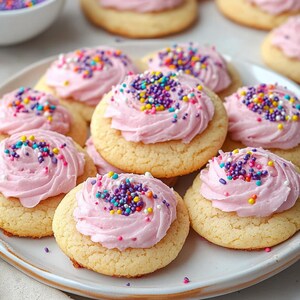 Soft Sugar Cookies Recipe: Pink Frosting (Digital PDF Download)