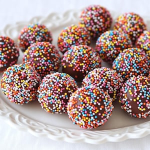Chocolate Sprinkle Bites Recipe: No-Bake Cookie Bars (Digital PDF Download)