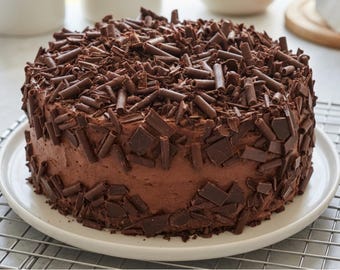 Ultimate Chocolate Layer Cake Recipe PDF, Decadent Celebration Cake, Professional Baking Guide