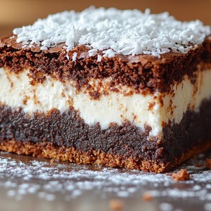 Coconut Cream Fudge Brownies Recipe: Chocolate Cake (Digital PDF Download)