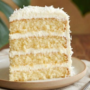 Exotic Coconut Pineapple Cake Recipe PDF, Moist Tropical Layer Cake Digital Download