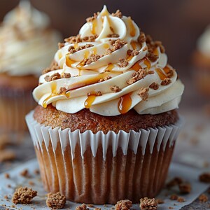 Best recipe download – Golden Caramel Crunch Cupcakes | cupcakes & muffins