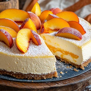 Best recipe download – Peach Cheesecake Creamy Dessert | cheesecakes & creams