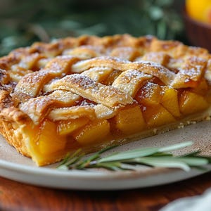 Peach Lattice Pie Recipe: Fruity Tart Baking (Digital Download PDF)