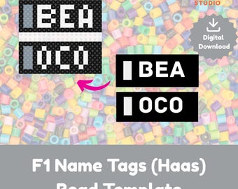 F1 Perlenmuster – Bearman & Ocon