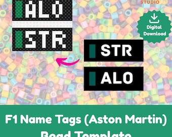 F1 Perlenmuster – Alonso & Stroll