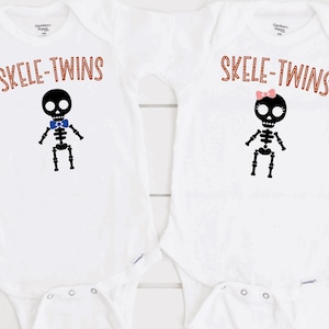 Skeleton pregnancy twins baby boy pregnant mom Halloween shirt - Kingteeshop