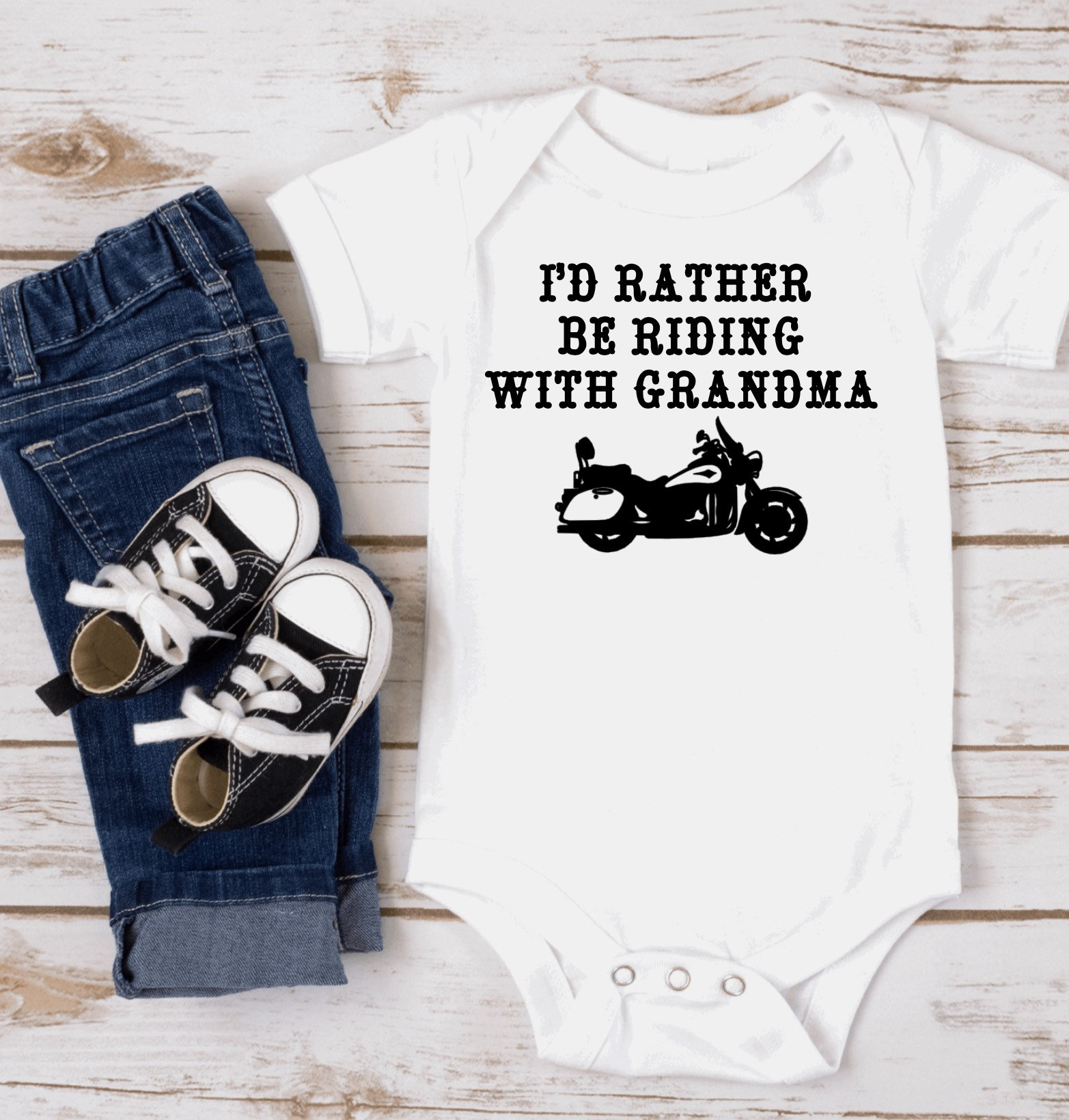 Harley davidson baby girl deals onesie