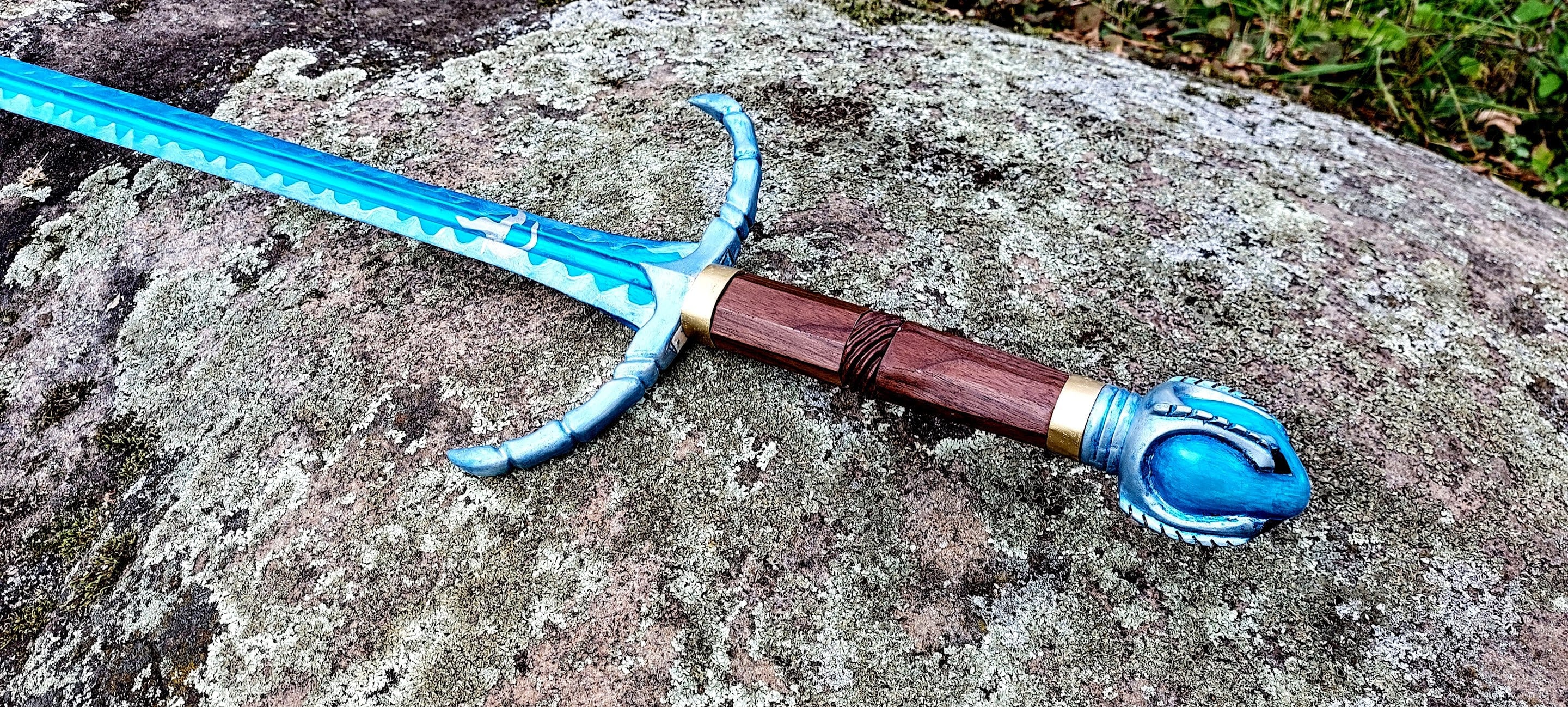 Wooden Brisingr Painted Adaption Sword of Eragon From Christopher