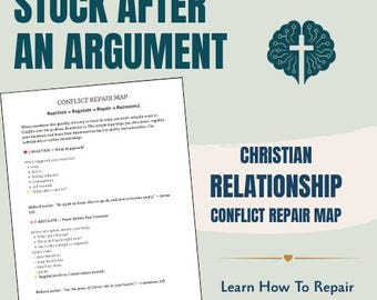 Landkarte Konfliktlösung | Christliches Beziehungs-Tool, Stop Reagieren