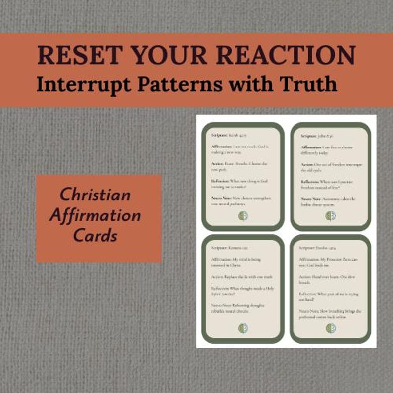 Christian Scripture Affirmation Cards | Pattern Interruption, Faith ...