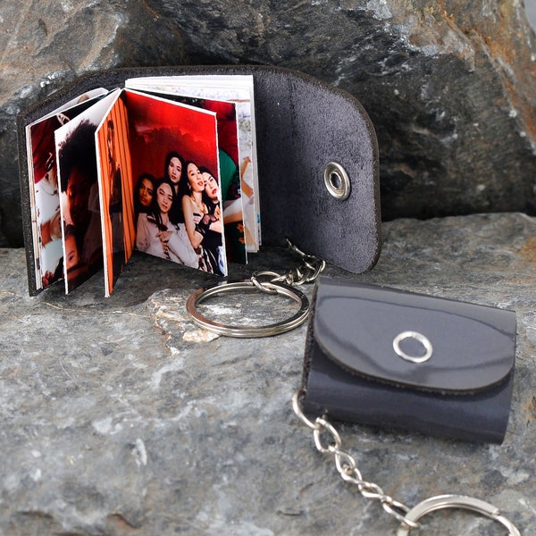 Custom Photo Album Keychain Etsy