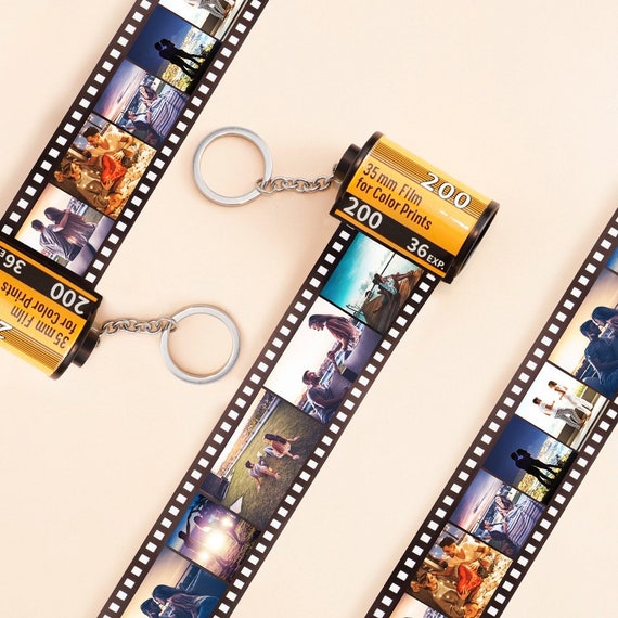 Camera Roll Keychain Personalized Anniversary Gift Etsy