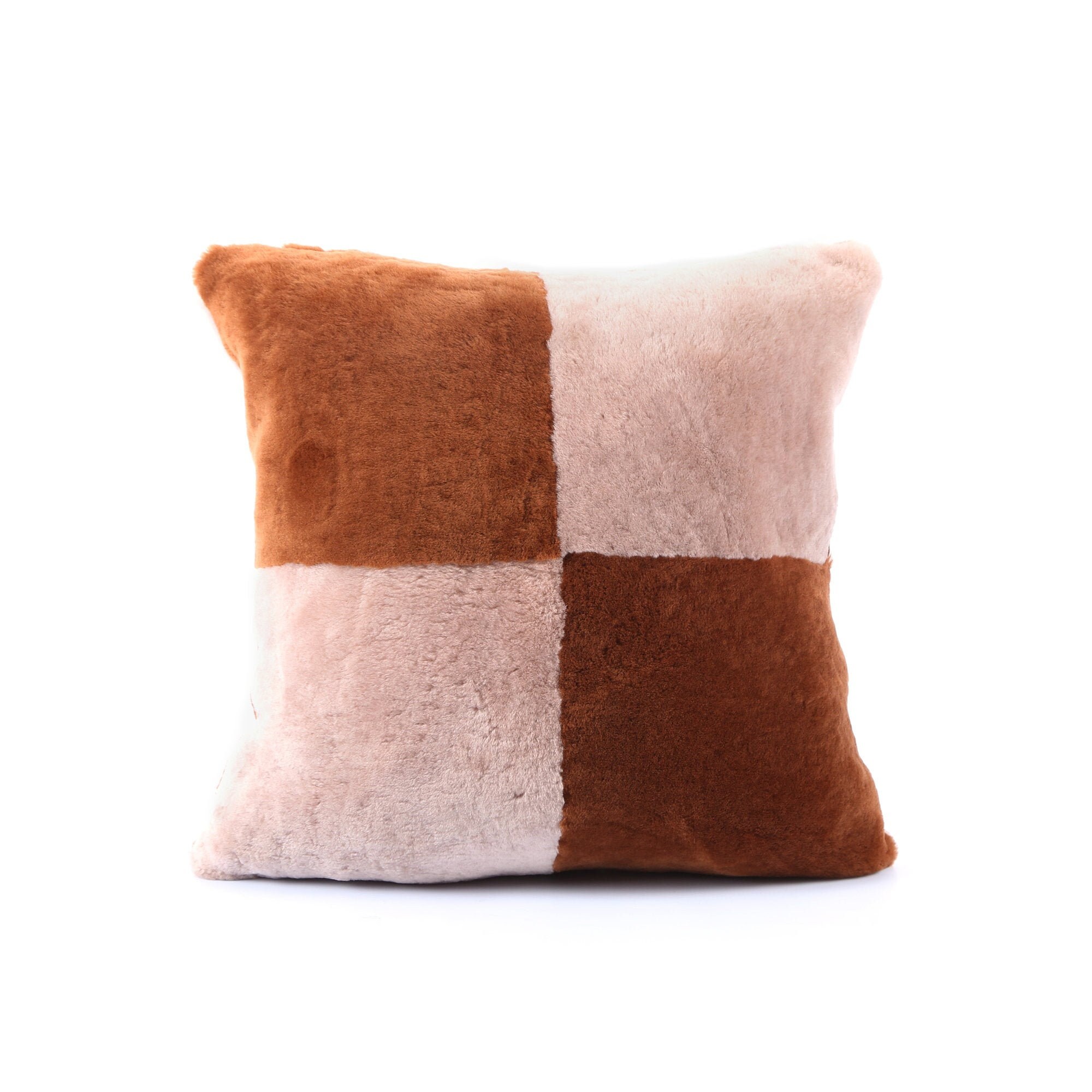 rose gold fluffy pillow