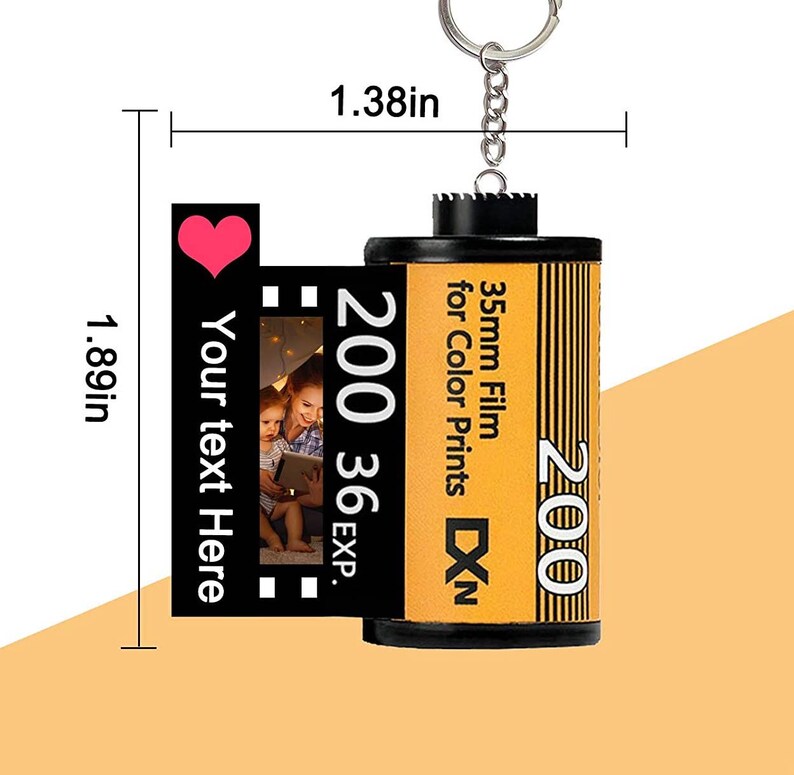 Camera Roll Keychain Personalized Anniversary Gift Etsy