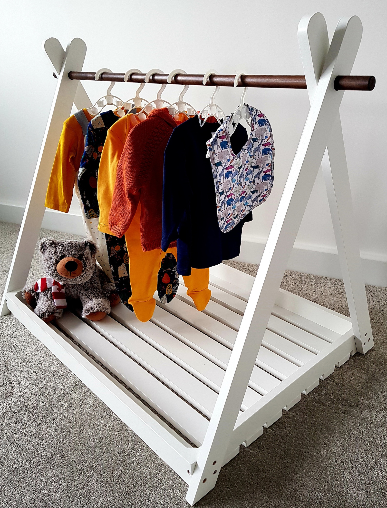 Children's Dressing Rail Kids Clothing Rack Etsy