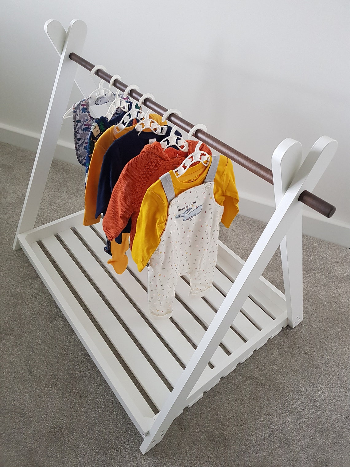 Children's Dressing Rail Kids Clothing Rack Etsy