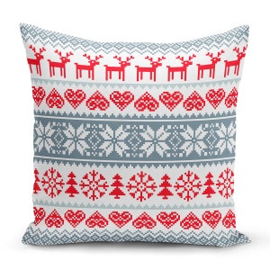 Christmas Trees Pillowcase, Christmas Deer Pillowcase, Snowflake Pillow Case, Christmas Pattern Pillowcover, Christmas Decorations Pillow