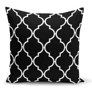 Black and White Pillow Cover, Geometric Throw Pillow Case, Outdoor Pillow Case, Sofa Home Decor Cushion, 16x16 Pillow Case
