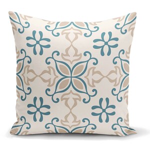 Tribal Pillow, Boho Pillow Cover, Aztec Tribal Cushion, Housewarming Gift Pillow, 16x16 Pillow, Geometric Draw Pillow