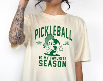 Retro Pickleball T Shirt – Vintage Sports Fan Tee, Soft Cotton Unisex Fit