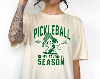 Retro Comfort Colors Tee, Pickleball , Summer, Sports Shirt, Pickleball Biggest Fan, Pickleball Player, Pickleball Tshirt, Pickleball Season