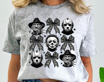Horror Movie Tie Dye Shirt: Vintage Comfort Colors Unisex Halloween Tee