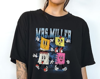Retro Teacher Shirt: 90s Inspired Comfort Colors, Soft Cotton Unisex Tee