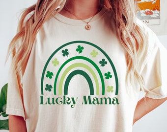 Retro Lucky Mama Shirt – Vintage St. Patrick's Day Comfort Colors Tee