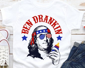 Ben Drankin Kids 4th of July Shirt for friends and family| Mommy and Me 4th of July| Daddy and Me 4th of July| Matching Family Shirts