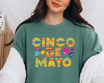 Retro Comfort Colors Cinco De Mayo Shirt, Mexico Celebration, Retro funny Cinco Shirt,  Independence Day