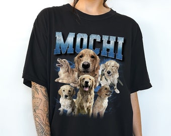 Custom Pet Photo Collage Shirt – Retro 90s Style Comfort Colors Tee