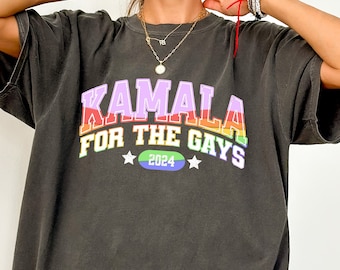 Kamala Harris 2024 President Pride Shirt, Comfort Colors Unisex Tee