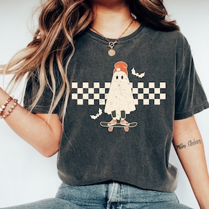 Retro Halloween Comfort Colors shirt, Creep it Real Shirt, Vintage Ghost Halloween Shirt, Witch Shirt, Retro Fall Shirt, Fall Shirt