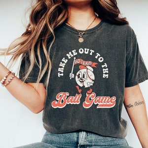 Comfort Colors Tee, Take Me Out To The Ball ,Game, Sports Shirt, Baseball Biggest Fan, Parents of Baseball, Gameday Shirt, Baseball Game Tee
