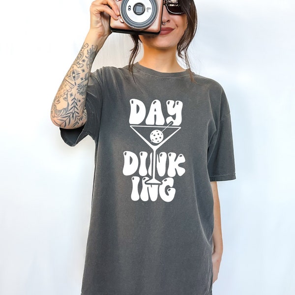 Retro Comfort Colors T-Shirt, Pickleball, Sommer, Day Dinking, Pickleball Fanclub, Pickleball Spieler, Pickleball Tshirt, Pickleball Saison