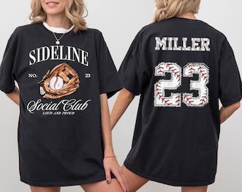 Personalized Baseball Mom Shirt – Custom Comfort Colors Game Day Apparel