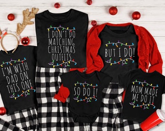 Matching Christmas Shirts, Family Christmas Funny TShirts, I Don't Do Matching Christmas Outfits, Kid Shirt, Toddler T, Kid Youth Shirts