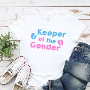 Gender Reveal Shirt, Keeper of the Gender Sweatshirt,  Gender Reveal Party Shirt, Gender Reveal Gift, Reveal Party, Gender Reveal Ideas